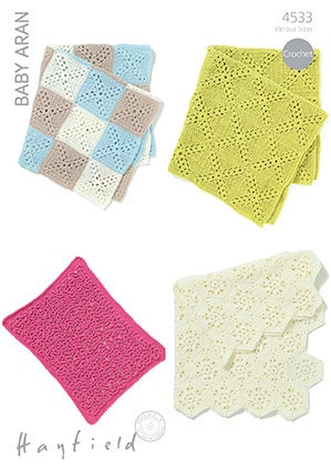4533 Baby Aran - Crochet Blankets