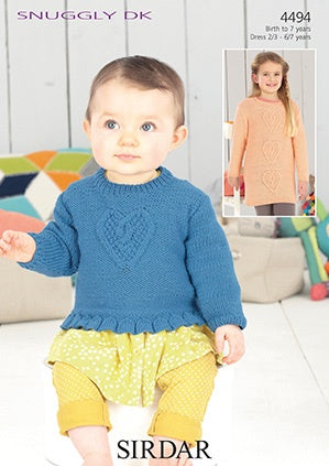 4494 Snuggly DK - Sweater and Dress