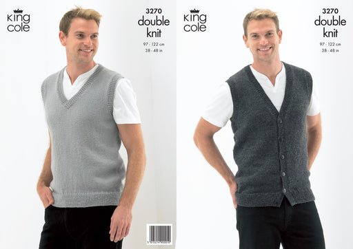 3270 King Cole DK - Slipover and Waistcoat