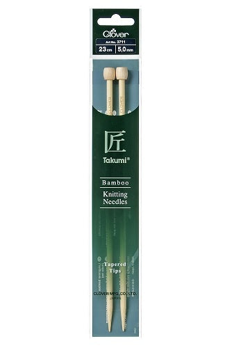Bamboo Takumi Straight Needles - 23cm