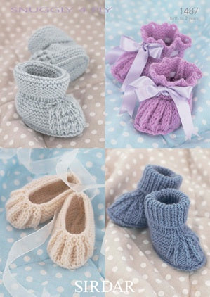 1487 Snuggly 4 Ply - Shoes and Booties