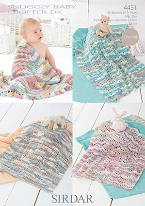 4451 Snuggly Baby Crofter DK - Crochet Blankets