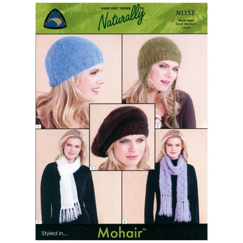 N1153 Mohair 12 Ply - Hats and Scarves