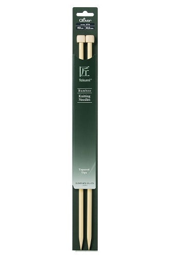Bamboo Takumi Straight Needles - 35cm