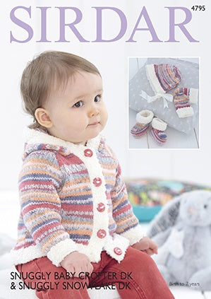 4795 Jacket, Mittens, Bootees and Bonnet