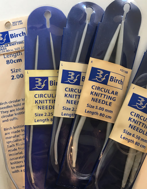 Birch Grey Anodised Circular Needle - 80cm