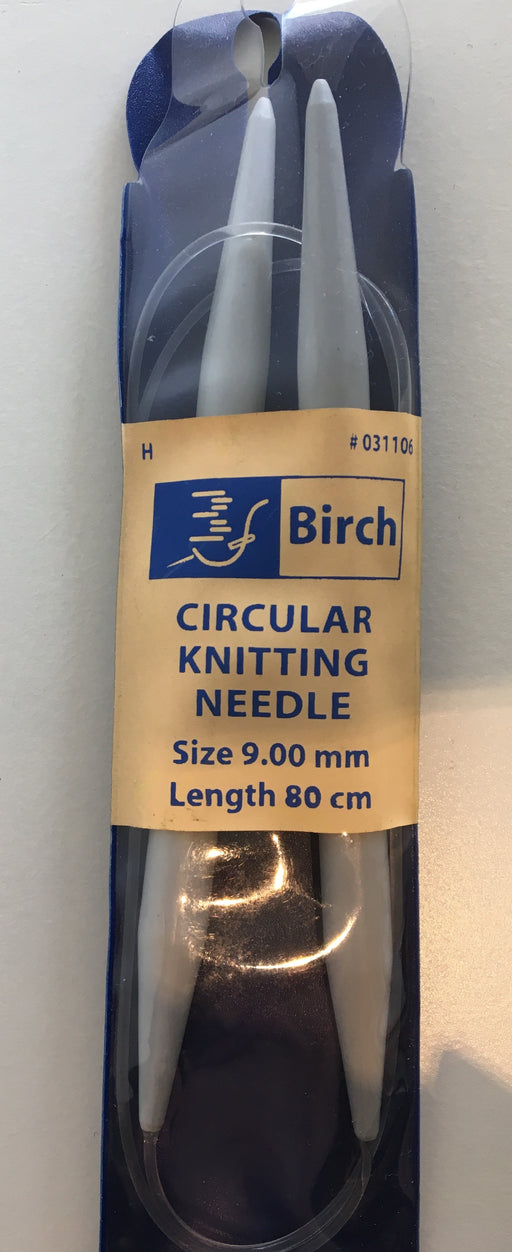 Birch Grey Plastic Circular Needle - 80cm