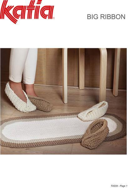 TX234 Knit Slippers & Crochet Mat