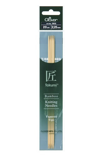 Bamboo Takumi Double Pointed Needles - 20cm