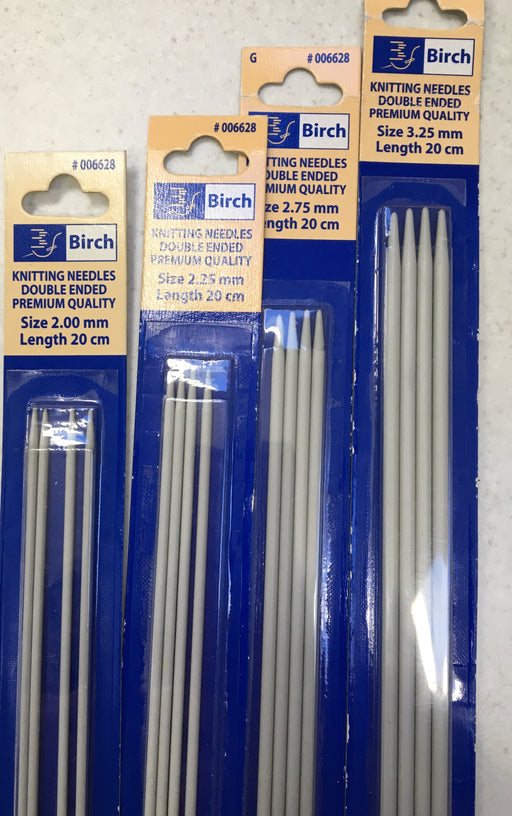 Birch Plastic Yarn Needles Blue