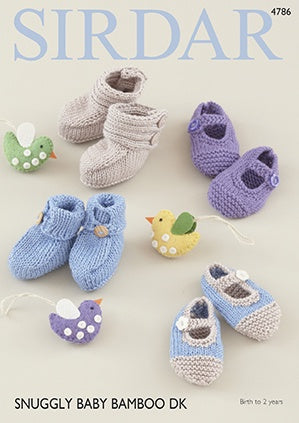 4786 Baby Bootees & Shoes