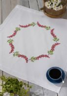 Tablecloth with a line of Flowers