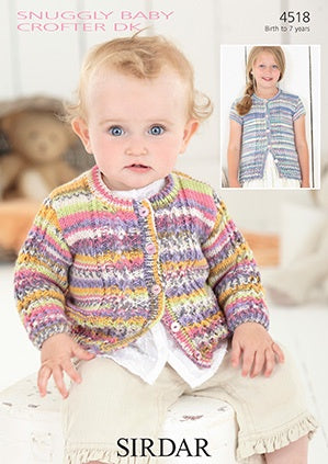 4518 Snuggly Baby Crofter DK - Baby and Girl's Cardigans