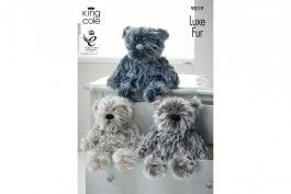 9019 Luxe Fur Bears in 3 Sizes