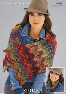 9362 DK - Wrap and Snood