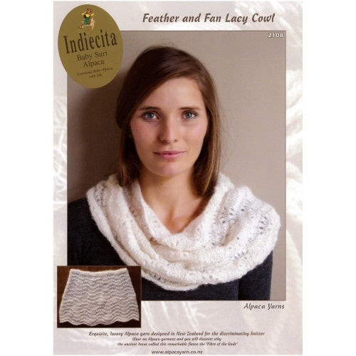 2108 Feather and Fan Lacy Cowl